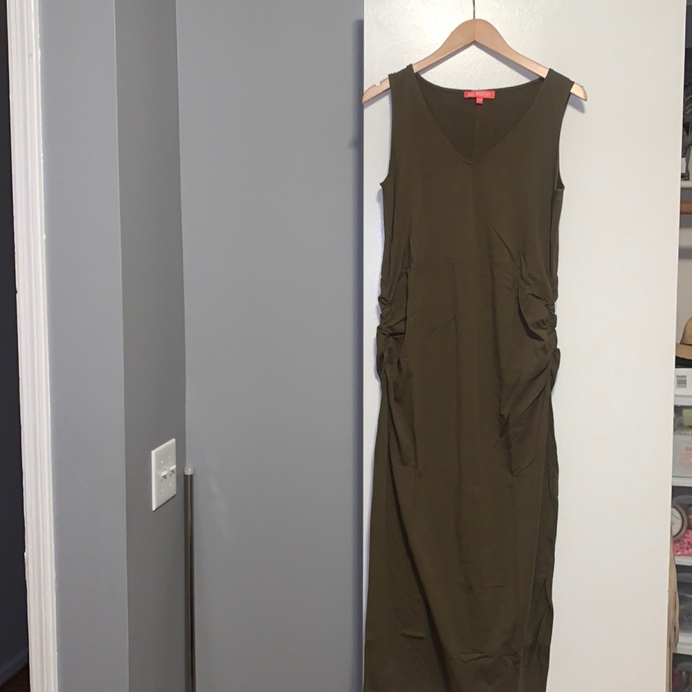 Olive tank dress